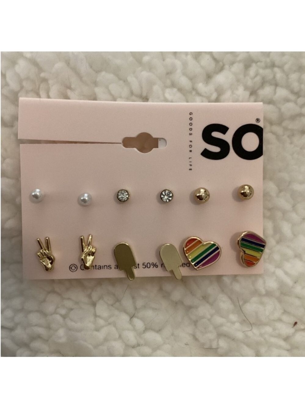 SO Goods for Life Pride themed earrings set of 6 New with tags